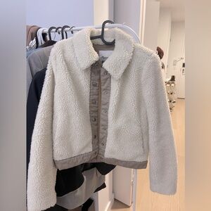 Madewell faux lamb short jacket